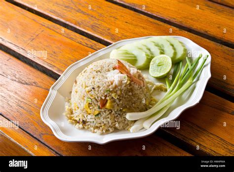 Seafood fried rice Stock Photo - Alamy