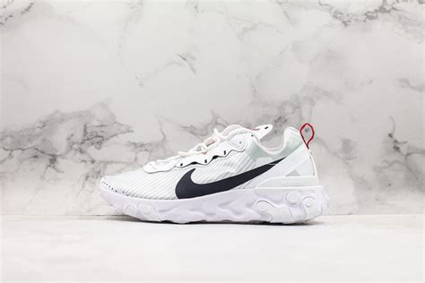 Nike React Element 55 Premium White/Midnight Navy For Sale – The Sole Line