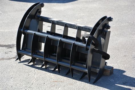 Mini Skid Steer Grapple Rake - Tiger Attachments