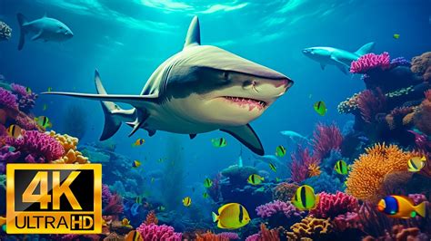 Aquarium 4K Video ULTRA HD - Ocean, Sea Animals with Relaxing Music - Rare & Colorful Sea Life ...