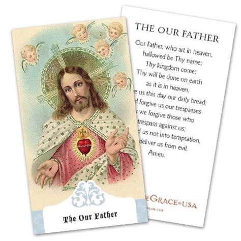 The Our Father Prayer Holy Cards Bulk Packs of 50 & 100 Cards - Etsy