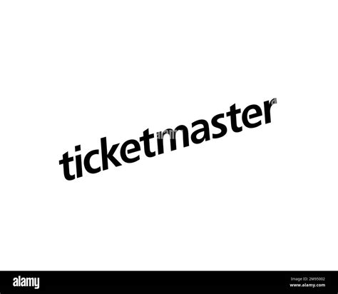 Ticketmaster, rotated logo, white background Stock Photo - Alamy