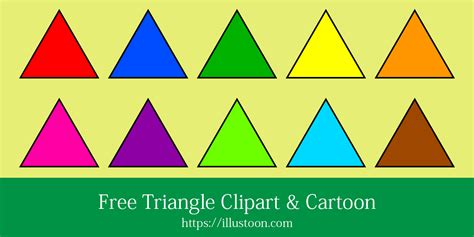 Free Triangle Clipart & Cartoon｜Illustoon