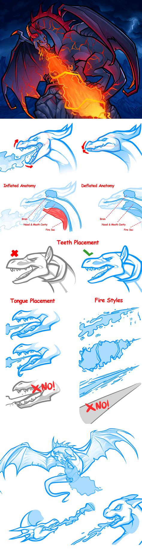 Fire Breathing Dragon Tutorial by Dragoart on DeviantArt