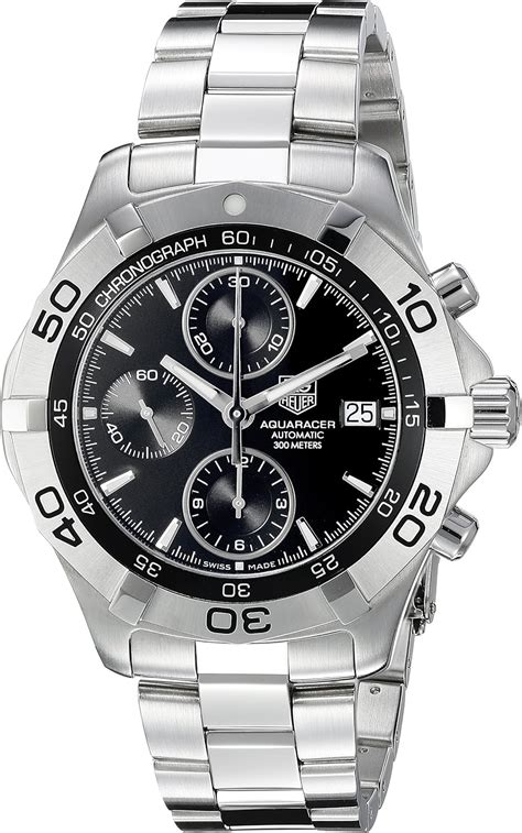 Amazon.com: TAG Heuer Men's CAF2110.BA0809 2000 Aquaracer Automatic ...