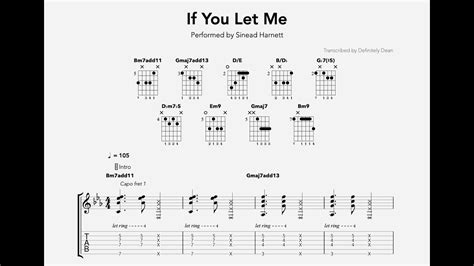 If You Let Me Guitar Chords - Sinead Harnett - YouTube