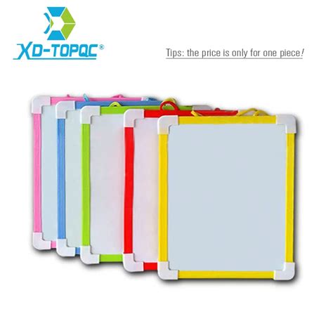 Aliexpress.com : Buy XINDI Magnetic Kids Whiteboard Dry Wipe Board 5 Colors Mini Drawing White ...