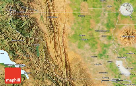 Satellite Map of Colusa County