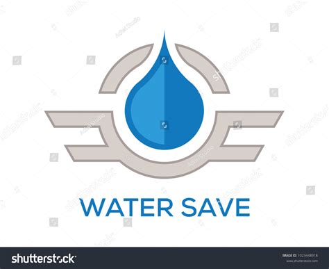 Save Water Logos Service Stock Vector (Royalty Free) 1023448918 ...