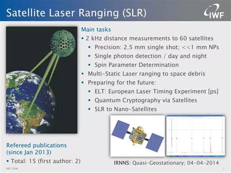 PPT - Satellite Laser Ranging (SLR) PowerPoint Presentation - ID:5942407