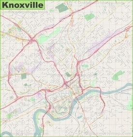 Knoxville Maps | Tennessee, U.S. | Discover Knoxville with Detailed Maps