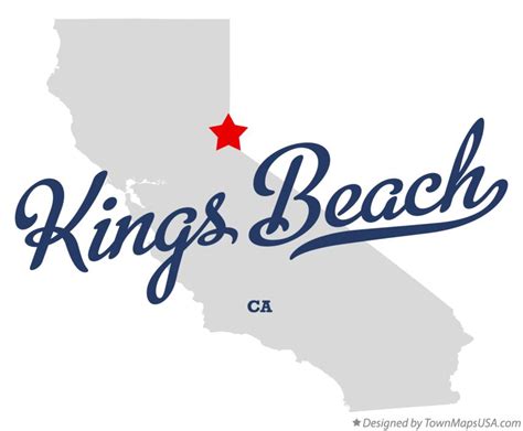 Map of Kings Beach, CA, California