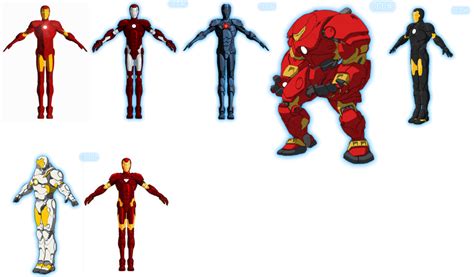 Evolution of tony stark's iron man armors (part 7, armored adventures ...