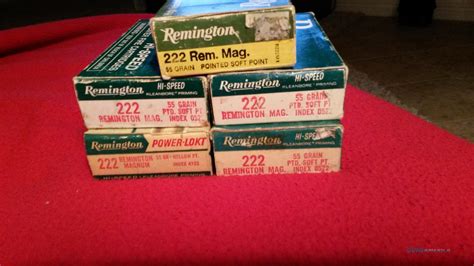 Remington .222 magnum ammo 5 boxes.... for sale at Gunsamerica.com: 978220420