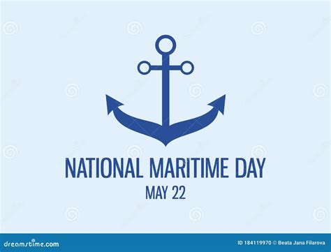 National Maritime Day Vector Stock Vector - Illustration of maritime ...