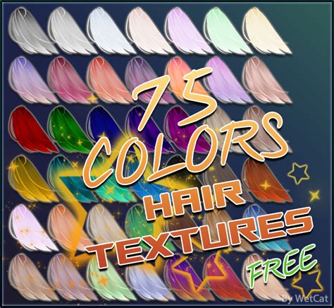 Hair Textures - 75 colors!(FREE)