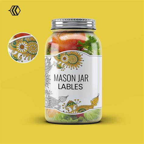 Mason Jar Labels Increased Presence Easy Identification - Packaging Bee