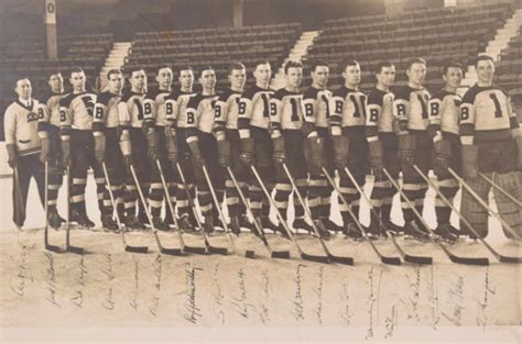 Boston Bruins Team Photo 1936 - Autographed | HockeyGods