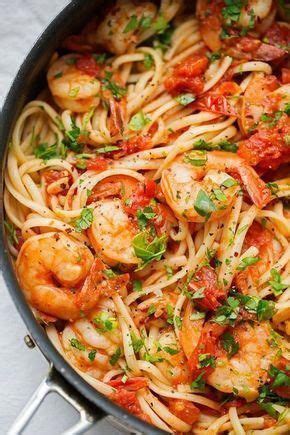 Spicy Shrimp Pasta with Tomatoes and Garlic Recipe | Little Spice Jar ...