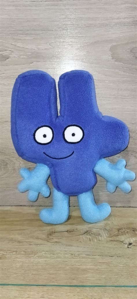 Four. Battle for Dream Island. BFB. BFDI. Large Plush Toy. - Etsy Ireland