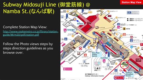 Namba Station Exit Map