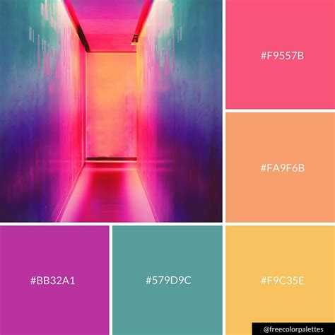 Neon | Rainbow |Color Palette Inspiration. | Digital Art Palette And Brand Color Palette. Neon ...