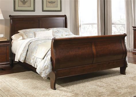 Liberty Furniture Carriage Court Queen Sleigh Bed in Mahogany 709-BRQ