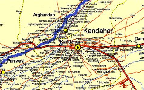 Kandahar Province, Afghanistan 2003 Provincial Map – Battle Archives