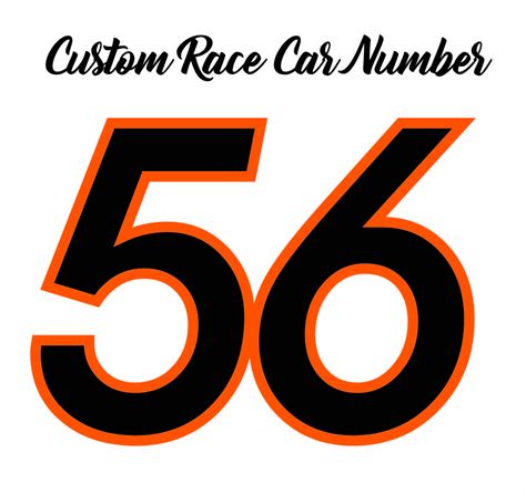 Race Car Number Package, Racing Stickers, Race Number Kit, Racing ...