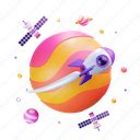 Black hole, galaxy, universe, space 3D illustration - Download on Iconfinder