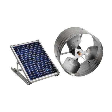 Master Flow 500 CFM Solar Powered Gable Mount Exhaust Fan-PGSOLAR - The ...