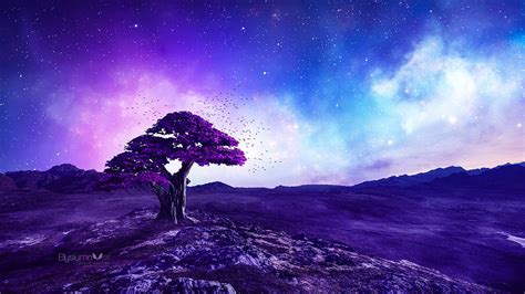 ArtStation - The purple Tree