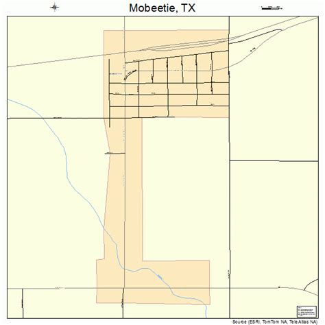 Mobeetie Texas Street Map 4848852