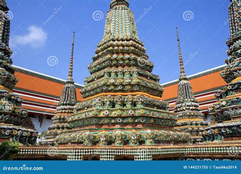 07 February 2019, Bangkok, Thailand, Wat Pho Temple Complex. Buddhist ...