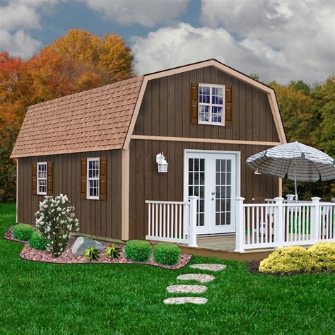 Best Barns 16-ft x 24-ft Richmond without floor Gambrel Engineered ...