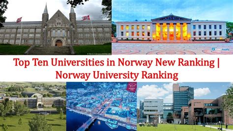 Top Ten Universities in Norway New Ranking | Norway University Ranking ...