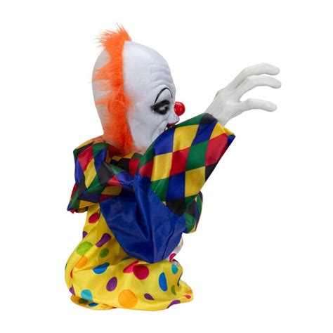 Halloween Animatronics Animated Clown Decoration -Motion Activated ...