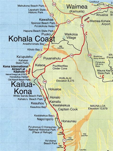 Kailua Kona Hawaii Map | Dibandingkan