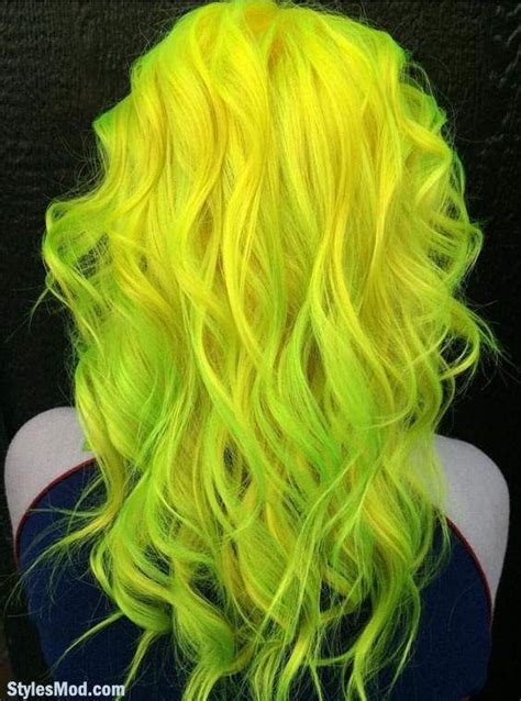 Gorgeous Neon Yellow & Neon Green Hair Color Trends for 2018 ...