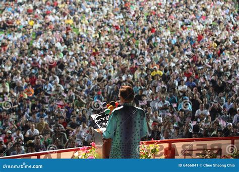 Malaysian Politician Anwar Ibrahim Giving a Speach Editorial Photo ...