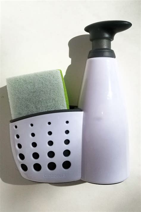 Soap Dispenser and Sponge Holder Combo | Sink Sider | 2-In-1 Kitchen ...