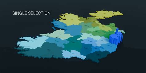 Republic of Ireland 26 Counties Map (3D Pre-rendered Images) - Payhip