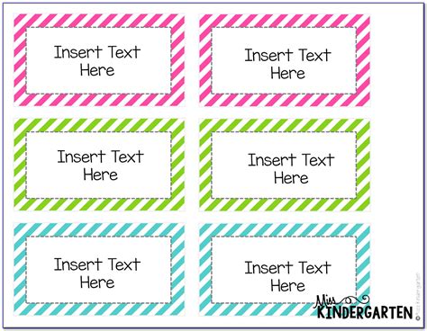 Free Editable Classroom Labels Templates