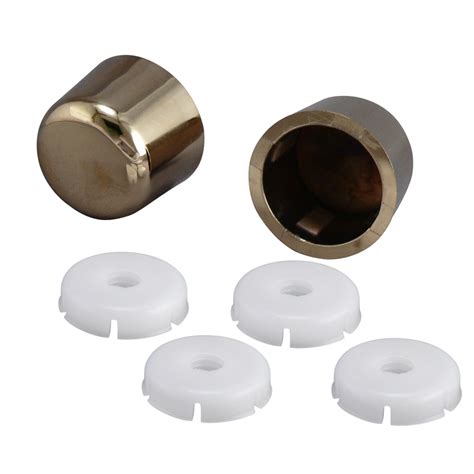 Plumb Pak Universal Polished Brass Toilet Bolt Caps at Lowes.com