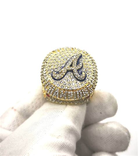 Atlanta Braves 2021 Ozzie Albies MLB World Series championship ring ...