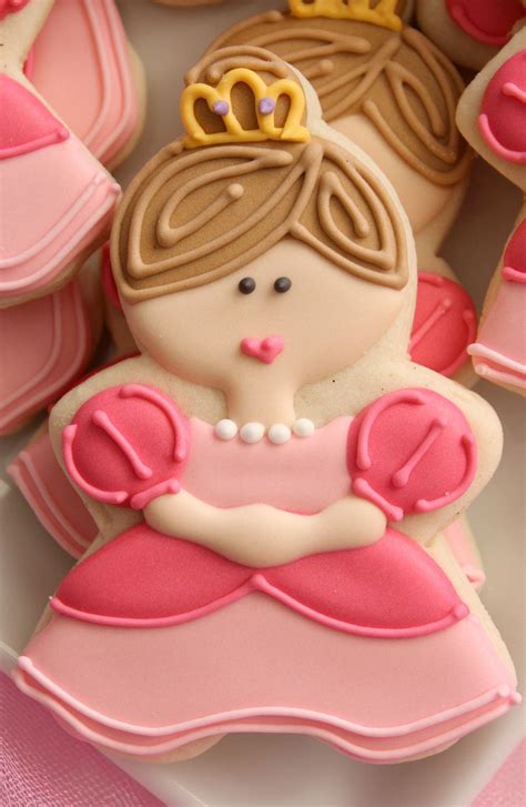 Princess Cookie Close Up | Princess cookies, Ballerina cookies, Cookie decorating