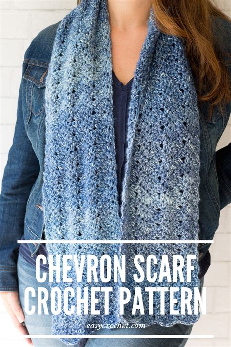 Luna Chevron Scarf Crochet Pattern - Chevron Scarf Crochet Pattern | Scarf crochet pattern ...