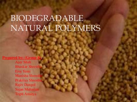 Biodegradable natural polymers (2)