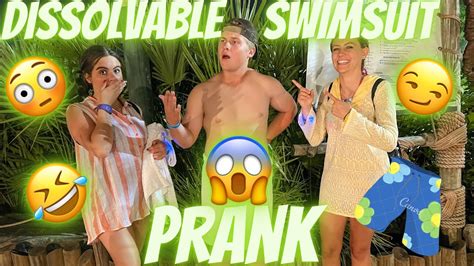 DISSOLVING SWIMSUIT Prank on our Brother at Disney World!! *he panicked* 😳😱🤣 - YouTube