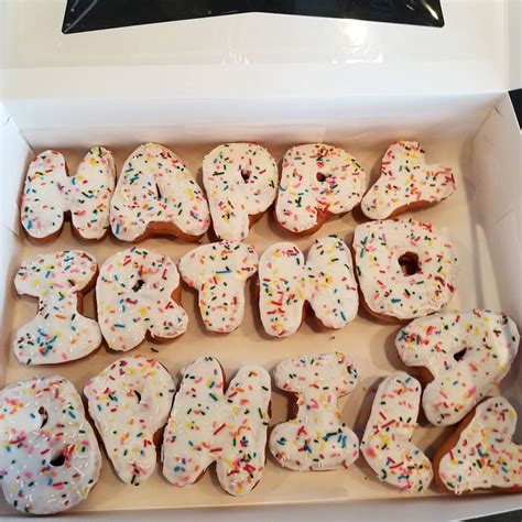 SugarBox Donuts on Instagram: “HAPPY BIRTHDAY letters donuts available ...